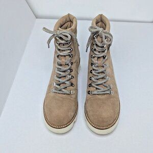 Mi.iM Arlene Boots Womens Khaki Size 9 Lace Up Design Trendy Casual Booties